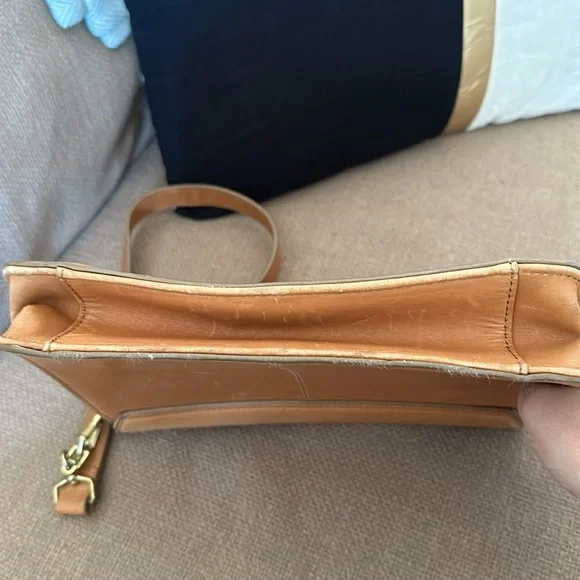 J Crew leather light brown shoulder bag - Picture 12 of 12